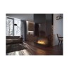 Biocamino mod Luce stufa camino 80 x 45 x 25cm Nero opaco